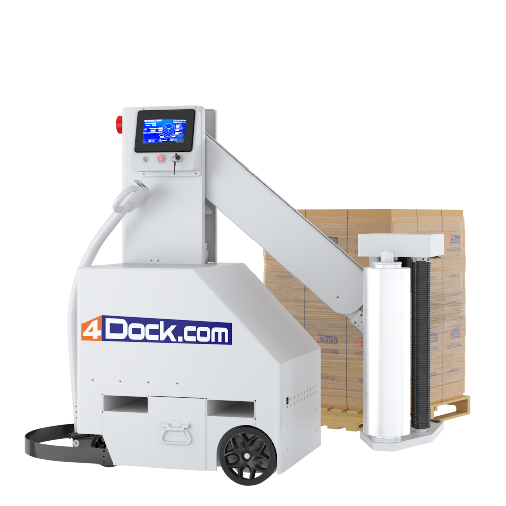Semi-Automatic Mobile Stretch Wrapper - 52*52"_4Dock